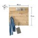 Garderobenpaneel >Nobe< in Eiche Artisan - 80x75x28cm (BxHxT)