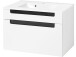 Waschtisch-Set >Siena< in Weiß/Hochglanz aus MDF - 80x54x47cm (BxHxT)