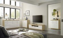 Kommode >Nobe< in Eiche Artisan - 80x91x38cm (BxHxT)