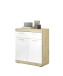 Kommode >Nobe< in Eiche Artisan - 80x91x38cm (BxHxT)