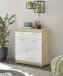 Kommode >Nobe< in Eiche Artisan - 80x91x38cm (BxHxT)