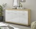 Sideboard >Nobe< in Eiche Artisan - 165x91x38cm (BxHxT)
