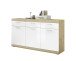 Sideboard >Nobe< in Eiche Artisan - 165x91x38cm (BxHxT)
