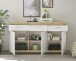 Sideboard >Nobe< in Eiche Artisan - 165x91x38cm (BxHxT)