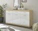 Sideboard >Nobe< in Eiche Artisan - 165x91x38cm (BxHxT)