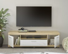 TV-Board >Nobe< in Eiche Artisan - 165x49x43cm (BxHxT)