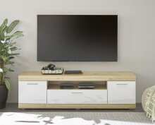 TV-Board >Nobe< in Eiche Artisan - 165x49x43cm (BxHxT)