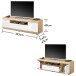 TV-Board >Nobe< in Eiche Artisan - 165x49x43cm (BxHxT)