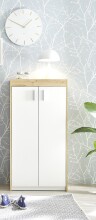 Schuhschrank >Pincas< in Artisan Eiche - 64x126x38cm (BxHxT)
