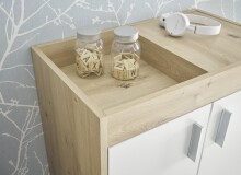 Schuhschrank >Pincas< in Artisan Eiche - 64x126x38cm (BxHxT)