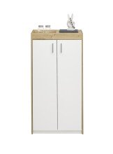 Schuhschrank >Pincas< in Artisan Eiche - 64x126x38cm (BxHxT)
