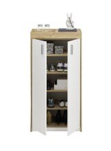 Schuhschrank >Pincas< in Artisan Eiche - 64x126x38cm (BxHxT)