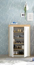 Schuhschrank >Pincas< in Artisan Eiche - 84x126x38cm (BxHxT)