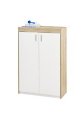 Schuhschrank >Pincas< in Artisan Eiche - 84x126x38cm (BxHxT)