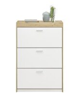 Schuhkipper >Pincas< in Artisan Eiche - 84x126x38cm (BxHxT)