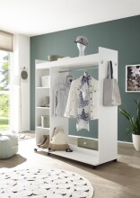 Kompaktgarderobe >Vinnie< in Weiß matt -...
