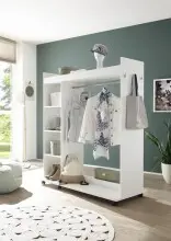 Kompaktgarderobe >Vinnie< in Weiß matt -...