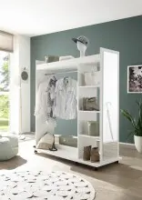 Kompaktgarderobe >Vinnie< in Weiß matt -...