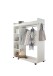 Kompaktgarderobe >Vinnie< in Weiß matt - 138x150x56cm (BxHxT)
