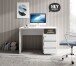 Schreibtisch >Flinn< in Weiß matt - 110x75x65cm (BxHxT)
