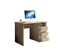 Schreibtisch >Flinn< in Eiche Sonoma hell - 110x75x65cm (BxHxT)