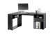 Schreibtisch >BC 3155< in Schwarz aus Holzwerkstoff E1 - 150x74x55cm (BxHxT)