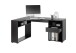 Schreibtisch >BC 3155< in Schwarz aus Holzwerkstoff E1 - 150x74x55cm (BxHxT)
