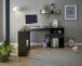 Schreibtisch >BC 3155< in Schwarz aus Holzwerkstoff E1 - 150x74x55cm (BxHxT)