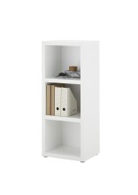 Regal >Modica< in Weiß aus Holzwerkstoff E1 Wabe - 50x123x38cm (BxHxT)