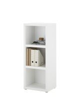 Regal >Modica< in Weiß aus Holzwerkstoff E1 Wabe - 50x123x38cm (BxHxT)