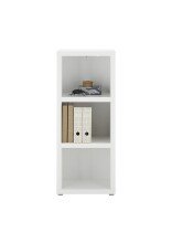 Regal >Modica< in Weiß aus Holzwerkstoff E1 Wabe - 50x123x38cm (BxHxT)