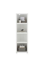 Regal >Modica< in Weiß aus Holzwerkstoff E1 Wabe - 50x162x38cm (BxHxT)