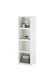 Regal >Modica< in Weiß aus Holzwerkstoff E1 Wabe - 50x162x38cm (BxHxT)