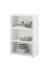 Regal >Modica< in Weiß aus Holzwerkstoff E1 Wabe - 80x123x38cm (BxHxT)
