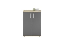 Kommode >BC 1040< in Grau matt - 60x84x35 (BxHxT)