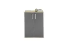 Kommode >BC 1040< in Grau matt - 60x84x35 (BxHxT)
