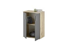 Kommode >BC 1040< in Grau matt - 60x84x35 (BxHxT)
