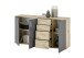 Kommode >BC 1040< in Grau matt - 160x84x35 (BxHxT)