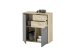 Kommode >BC 1040< in Grau matt - 80x84x35 (BxHxT)