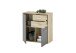 Kommode >BC 1040< in Grau matt - 80x84x35 (BxHxT)