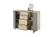 Kommode >BC 1040< in Grau matt - 120x84x35 (BxHxT)