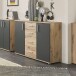 Kommode >BC 1040< in Grau matt - 120x84x35 (BxHxT)