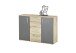 Kommode >BC 1040< in Grau matt - 120x84x35 (BxHxT)