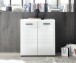 Kommode >BC 1065< in Weiß hochglanz aus MDF - 80x83x40cm (BxHxT)
