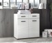Kommode >BC 1065< in Weiß hochglanz aus MDF - 80x83x40cm (BxHxT)