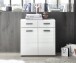Kommode >BC 1065< in Weiß hochglanz aus MDF - 80x83x40cm (BxHxT)