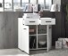 Kommode >BC 1065< in Weiß hochglanz aus MDF - 80x83x40cm (BxHxT)