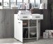Kommode >BC 1065< in Weiß hochglanz aus MDF - 80x83x40cm (BxHxT)