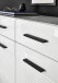 Kommode >BC 1065< in Weiß hochglanz aus MDF - 80x83x40cm (BxHxT)