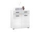 Kommode >BC 1065< in Weiß hochglanz aus MDF - 80x83x40cm (BxHxT)